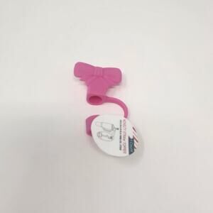 Pink Bow Tumbler Straw Cover